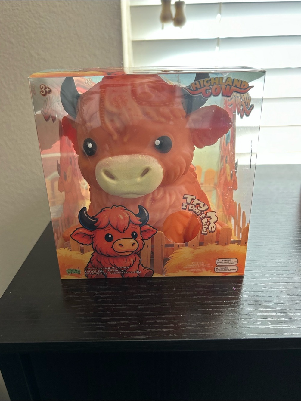 Source Unknown Orange Highland Cow Plush Toy